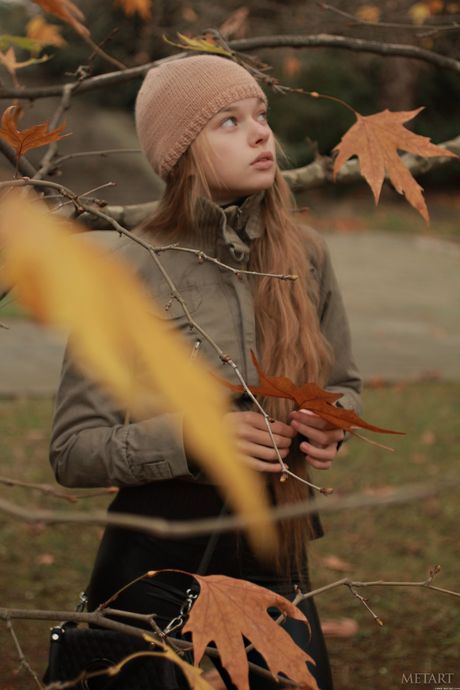 Ukrainian fair Milena D gets naked in boots and a necklace
