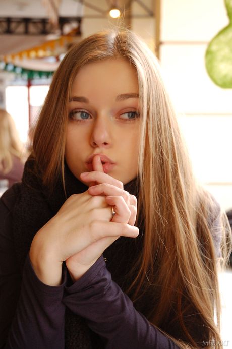 Milena D takes off her bikini and shows her hairy pussy