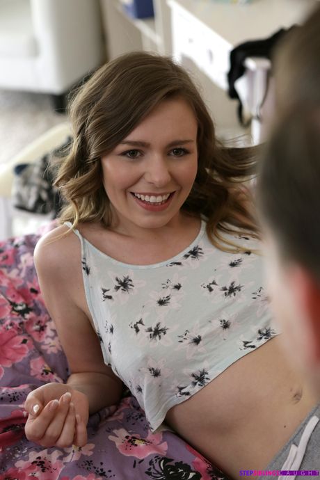 Slender teens Alex Blake & Carolina Sweets have a threesome with a big cock