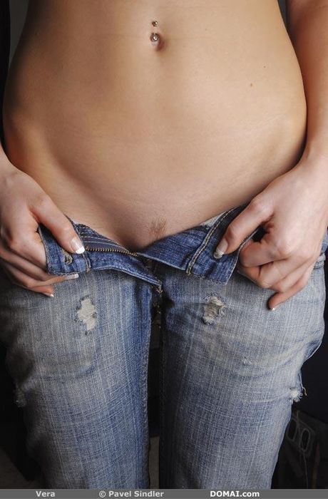 Thin teen Vera exhibits perfect shape and demonstrates her tiny tits and hot pussy