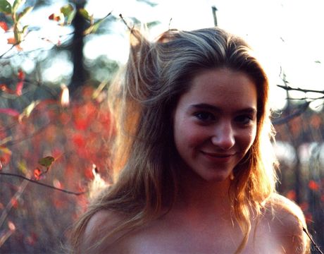 Lean teen Ronin gets naked in the water and poses in the sun