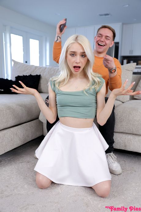 Blonde model Scarlett Hampton has POV sex with her stepbrother