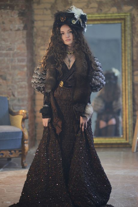 Svelte teen Jasmin A removes her lingerie and stockings to pose nude