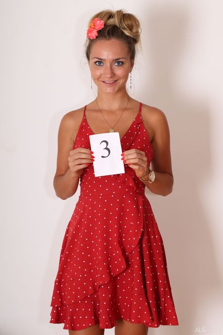 Petite teen Victoria Puppy strips and displays her tiny tits and shaved pussy