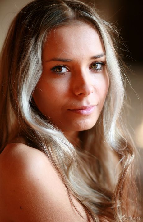 Skinny Russian lady Keia A posing naked outdoors to show her tiny tits