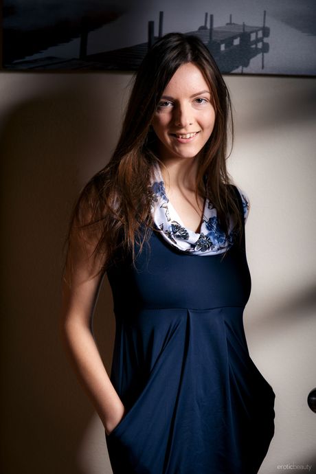 Teen girl Rebeka Ruby bares herself with certainty