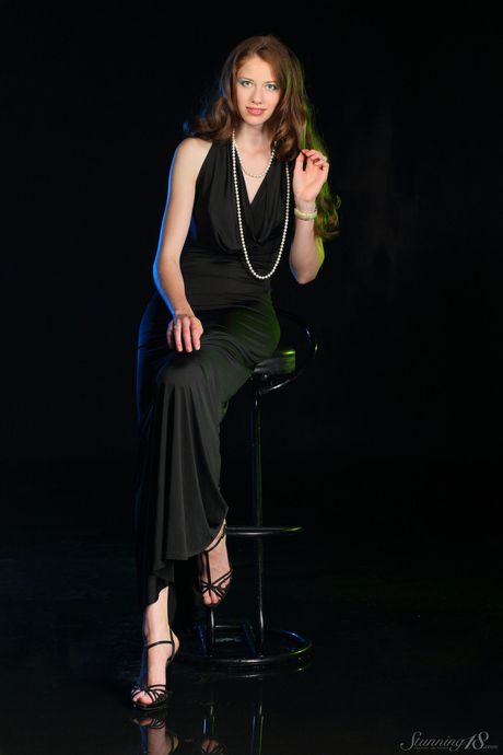 Nice teen Nicole takes off everything confidently