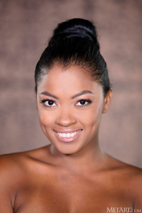 Alluring teen Sofi Vega removes her lingerie to pose nude with certainty