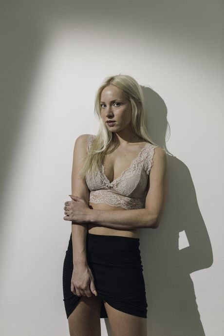 Sexy Hungarian teen Kiara Lord strips and poses nude in a solo shoot