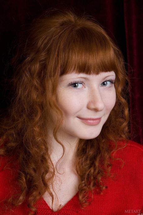 Russian cutie Rochelle A presents her big tits and hairy pussy in the nude