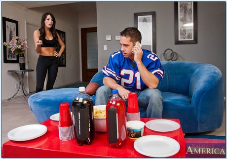 Sporty babe Kortney Kane gets her big tits jizzed after a wild fuck scene