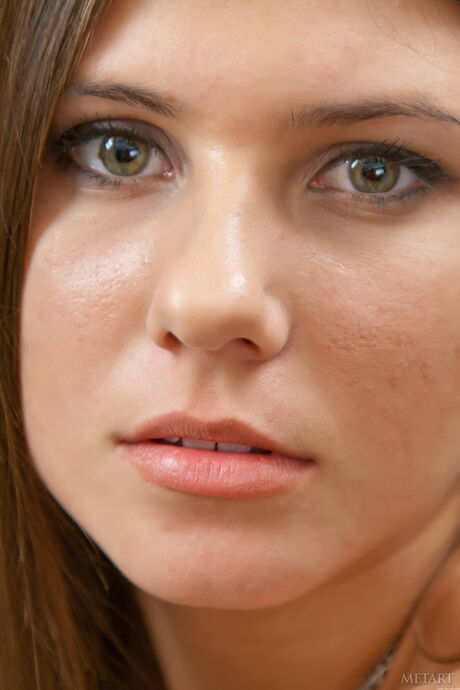 18 year old girl Kira K gets naked on a sofa with grace