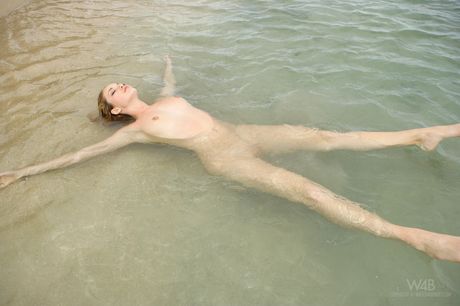 Watch 4 Beauty: Delicate teen Alissa White strips and shows her tiny tits and pussy on the beach