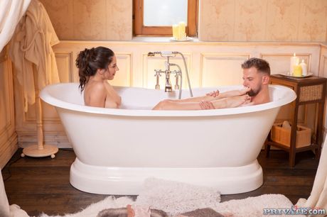 Private: Horny French girl Candie Luciani gets her pussy licked and drilled in the