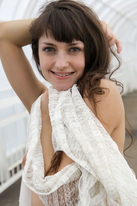 British teen Kara U takes it all off in a confident fashion during a solo gig