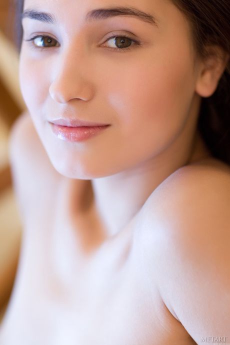 Lean teen Francine A gets naked fearlessly