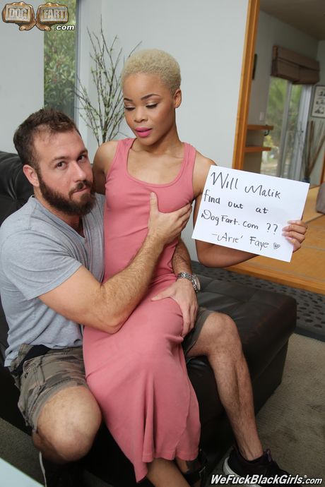 Ebony with a perfect ass Arie Faye gets her feet worshiped and her pussy fucked