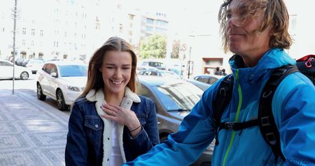 Czech teen Alexis Crystal gets her pussy rammed doggystyle