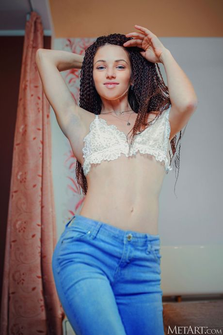 Jadis is a real attention grabber with gorgeous blue eyes and her hair in kinky curls
