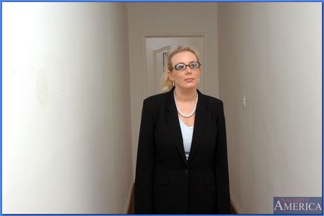 Blonde teacher Kara Nox and redheaded student Liv Wylder strip in class