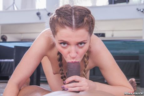 Private: Skinny teen Mary Kalisy gets her pussy licked and screwed by a black guy