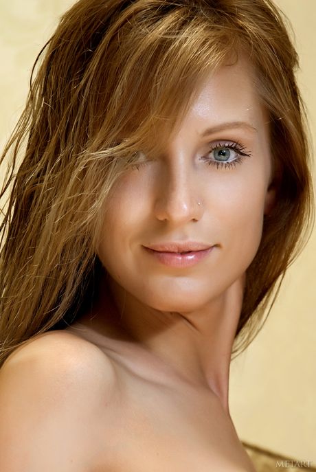 Slender teen Gisele A gets naked in the shower and poses in the nude