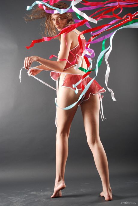 Marina is a beautiful redhead with a slim body and a slender waist