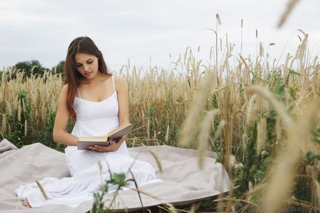 Alluring teen Alise Moreno removes her lingerie to pose nude