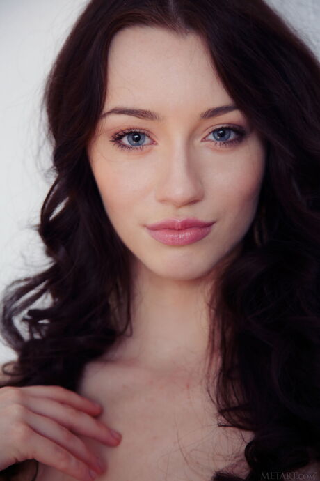 Thin teen babe Zsanett Tormay showing off her tiny tits and pussy