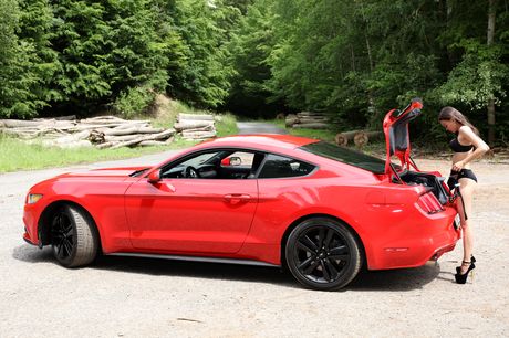 Slender teen Li Moon exposes herself and teases with her hot body outdoors