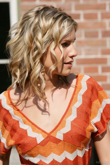 Delicate teen Iveta B poses nude in the doorway of a house