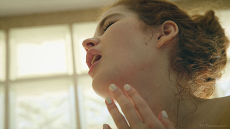 Teen lesbians Adel C & Kalisy lick and finger each others pussy in a bathtub