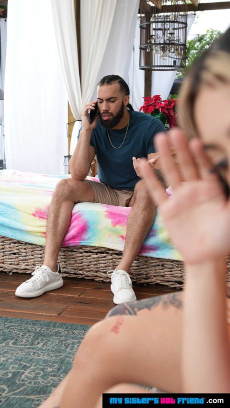 Brunette babe Violet Gems gets her hairy pussy licked and boned by a BBC