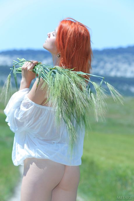 Ukrainian cutie Violla A gets naked and masturbates outdoor