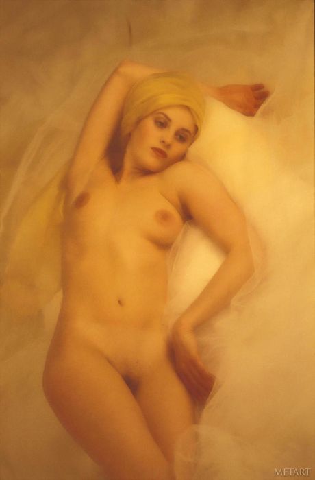 Ballerina Allison A poses nude in the studio and shows her hot body