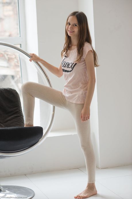 Ukrainian girl Eiby Shine gets naked sensually