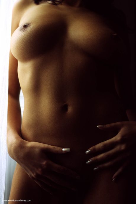 Beautiful teen Gabriela showing her big tits & her sweet shaved pussy in a solo