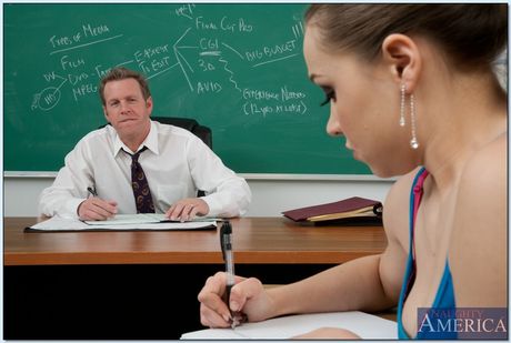 Nice teen Tiffany Star gets her shaved pussy fucked by her teacher