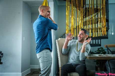 Hot teens Jewelz Blu & Vina Sky have a threesome on a Christmas tree