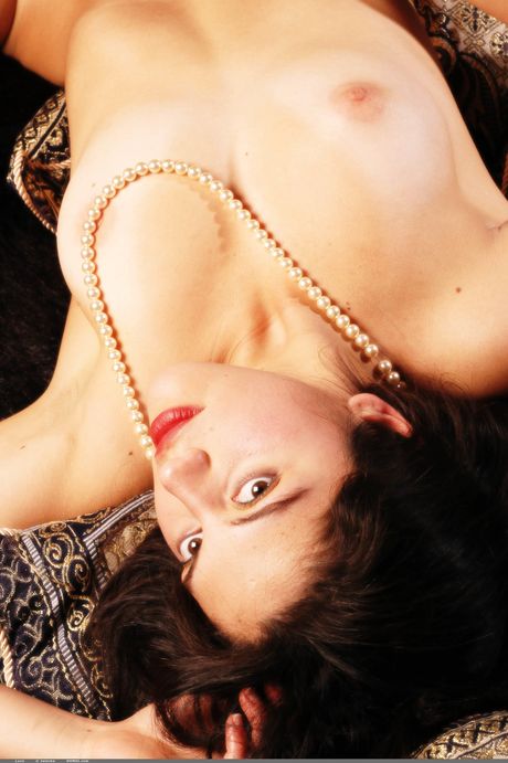 Thin teen Luco shows her tiny tits and poses naked