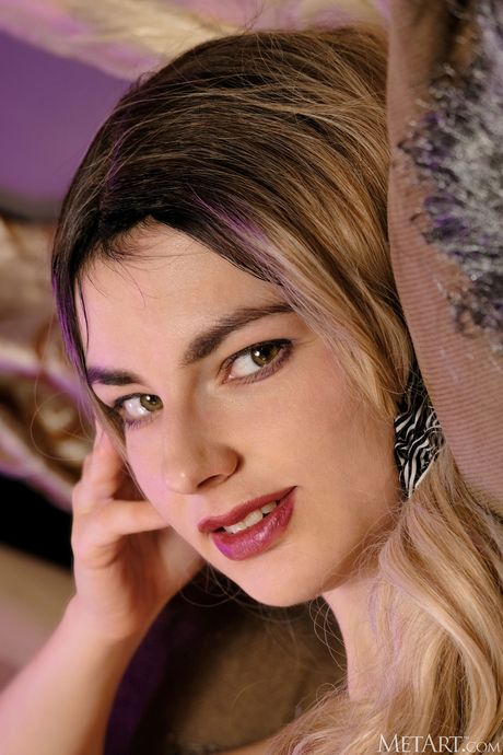 Thin teen Francesca Rose removes her lingerie and poses nude