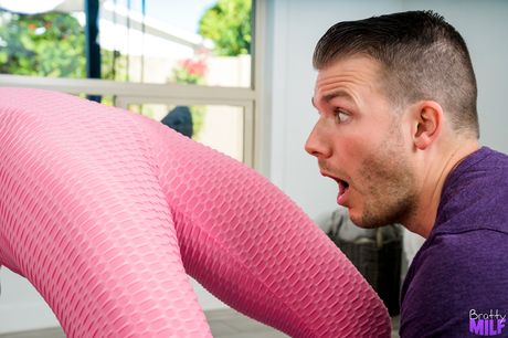 Blonde MILF Kagney Linn Karter has POV sex with her stepson