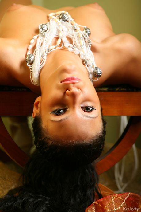 Nice teen Milene strikes tempting poses while completely naked