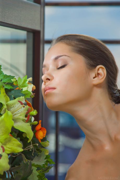 18 year old girl Nastya K strips off with conviction