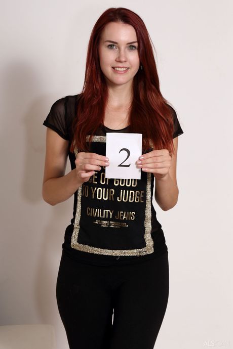 Svelte teen Charlie Red gets naked and displays her tiny tits and ass