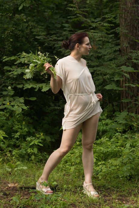 Delicate teen Lisa Musa strips her bikini & highlights her big tits & hot body