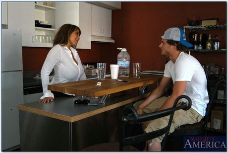 Asian cougar Ava Devine seduces and bangs her sons best friend