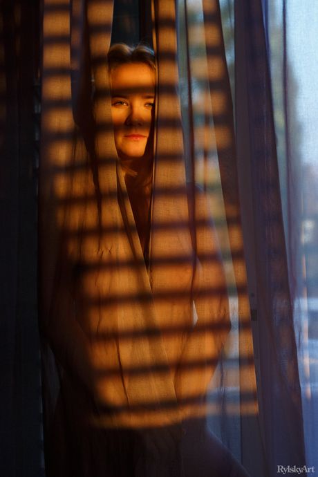 Innocent teen Delizi models totally naked with certainty