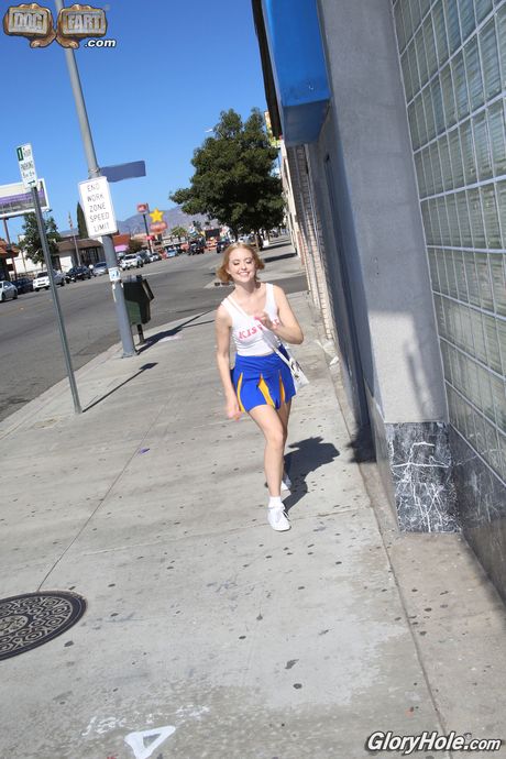 Dogfart Network: Blonde girl Chloe Couture gets her hairy pussy and ass fucked at a gloryhole