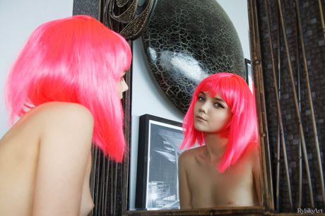 Chanel Fenn shows her hairy pussy and small tits in the nude